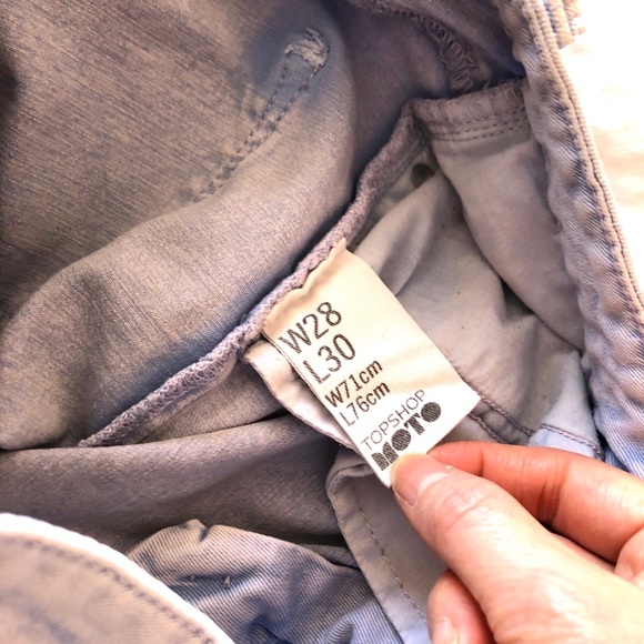 Topshop Moto Jaime Light Wash Skinny Jeans - Picture 8 of 8